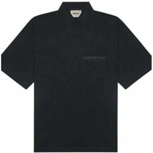 Essentials SS21 Black Polo T-Shirt