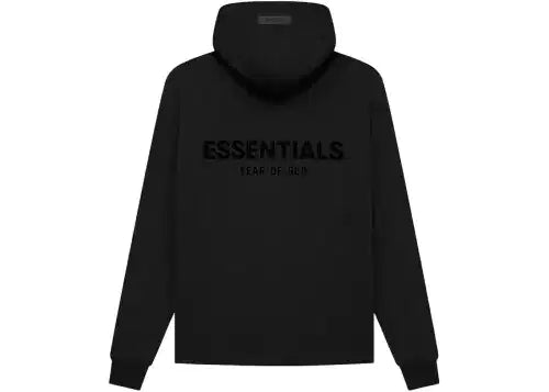 Fear of God Essentials Pull-Over Hoodie (SS21) Black/Stretch Limo