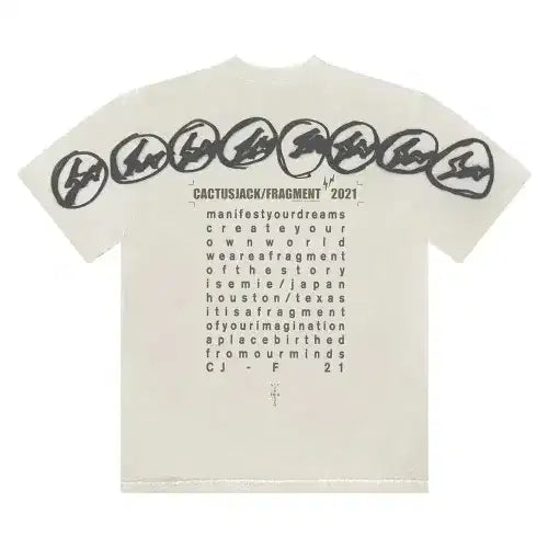 Travis Scott Cactus Jack X Fragment Manifest Tee