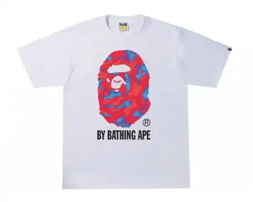 BAPE Stroke Camo Tee White