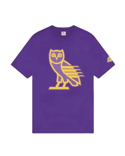 OVO LA Lakers OG Owl Purple Tee