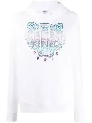 Kenzo Tiger Hoodie Holiday White