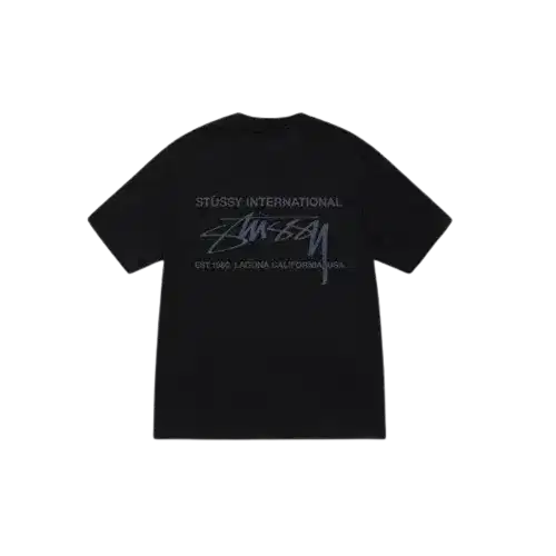 Stüssy Smooth International Tee Black