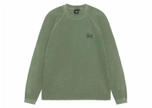 Stussy Raglan Thermal LS Crew Pine