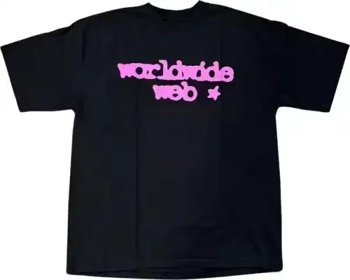 Sp5der Web T-Shirt 'Black/Pink'