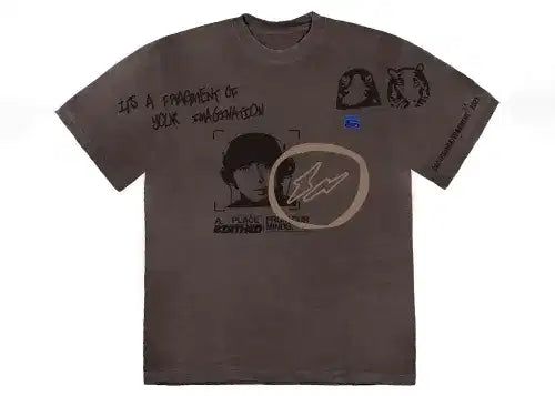Travis Scott Cactus Jack For Fragment Hiroshi Tee 'Brown Pepper'