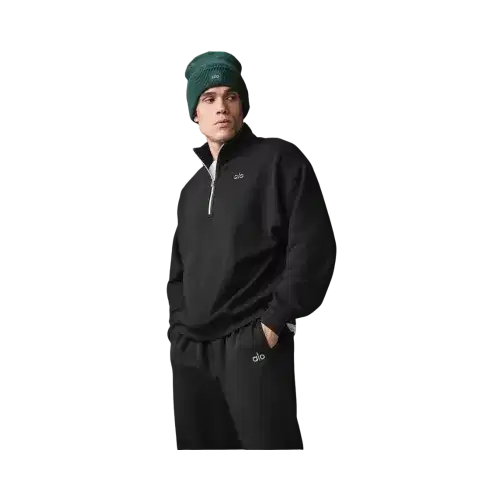 Alo Accolade 1/4 Zip Pullover Black