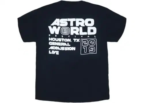 Travis Scott Astro Fest Black Tee