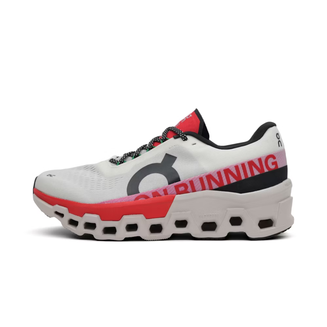 On Running Cloudmonster 2 Ivory Silver Red