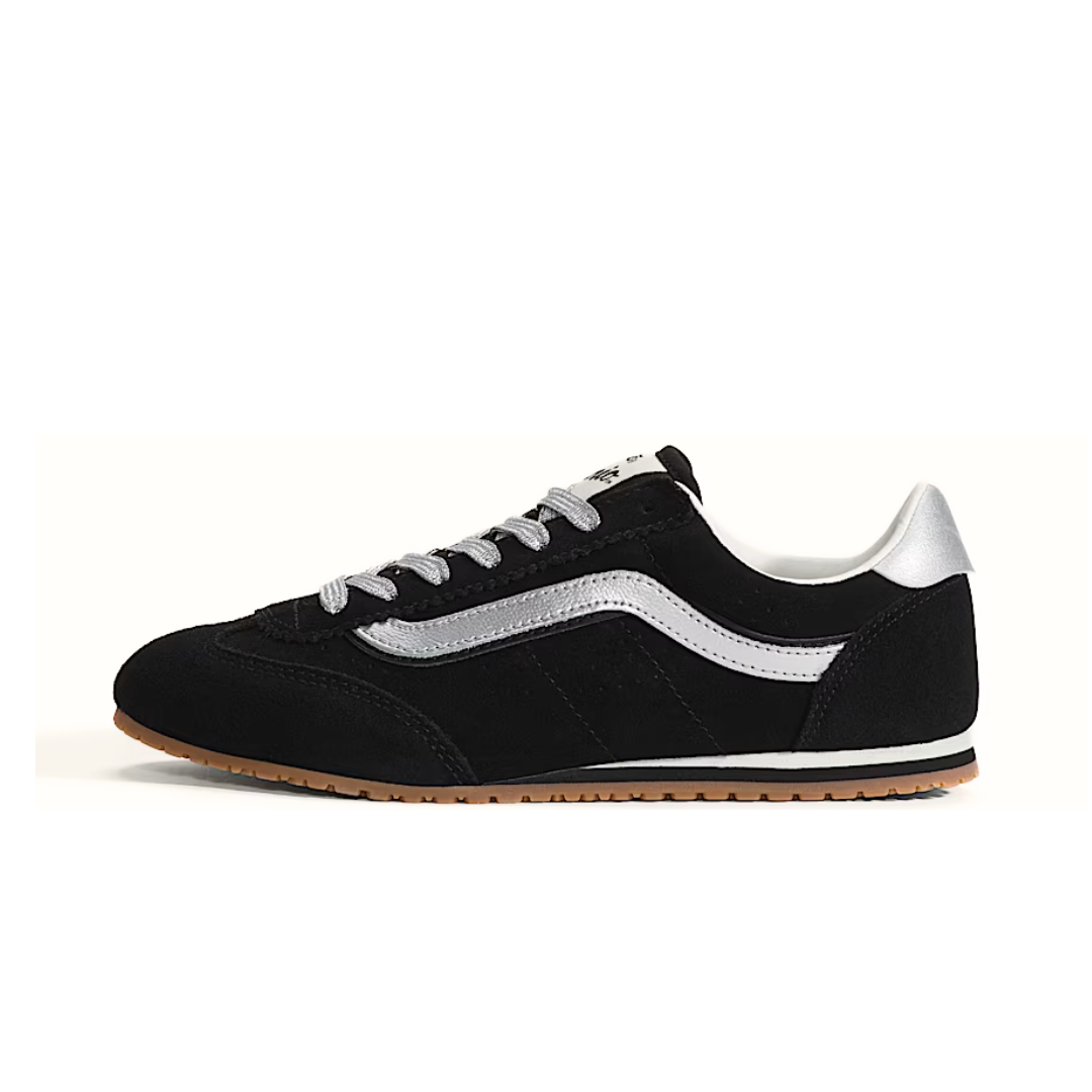 Vans Super Lowpro Shoe Black Silver Grey