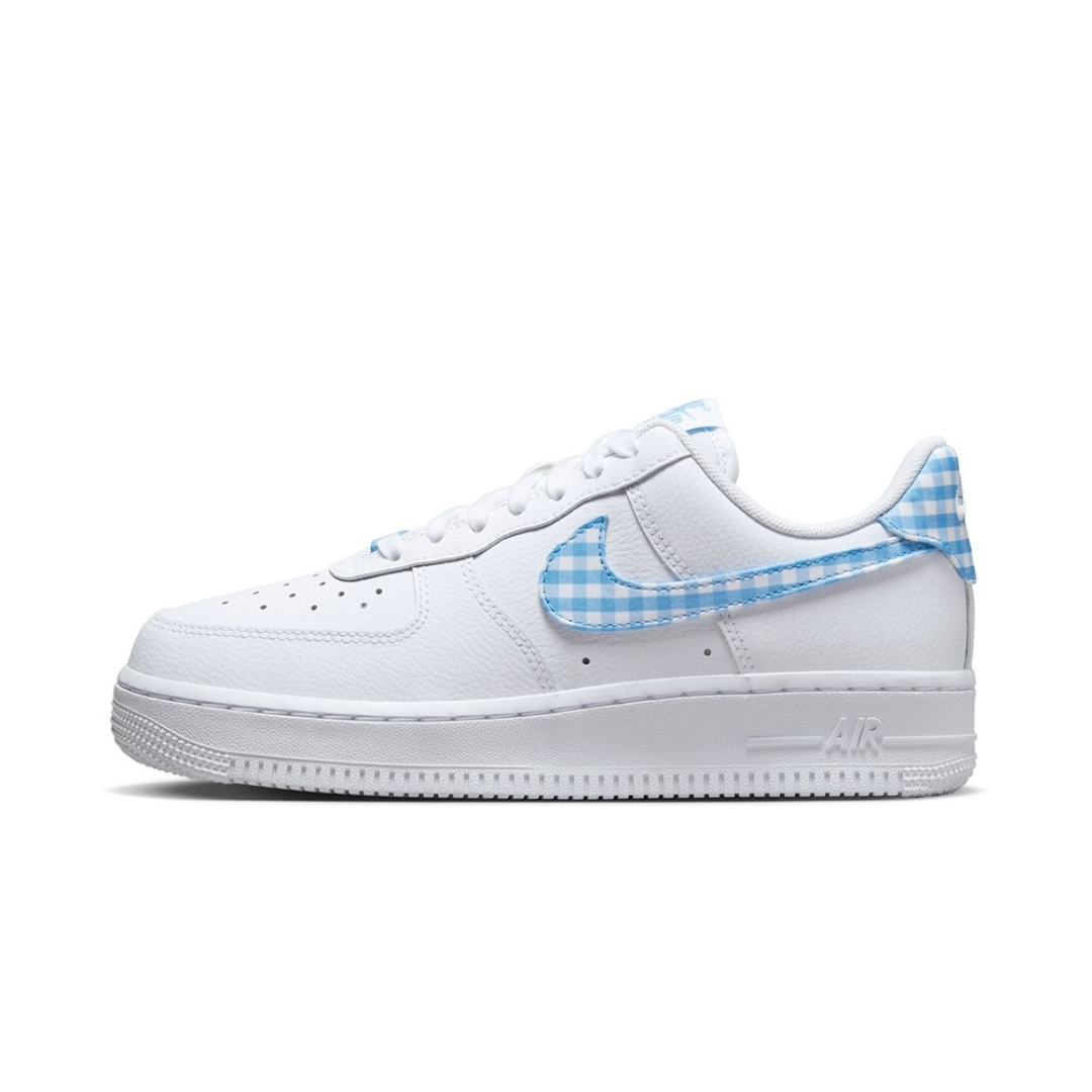 Nike Air Force 1 Low '07 Essential White University Blue Gingham