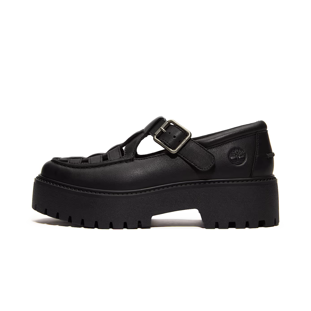Timberland Stone Street Platform Buckle Black Full-Grain (W)