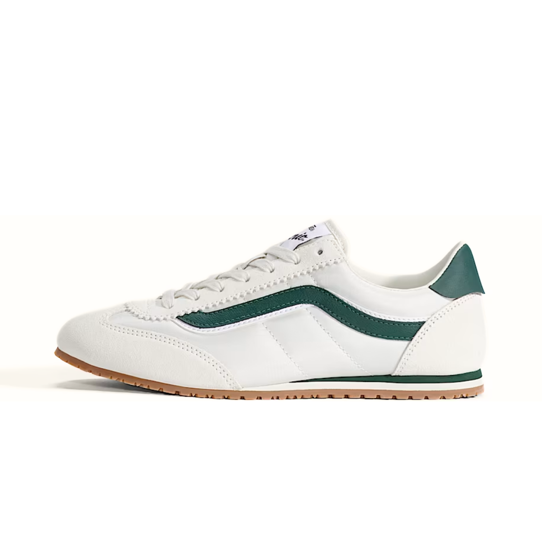 Vans Super Lowpro Shoe Marshmallow White Emerald Green