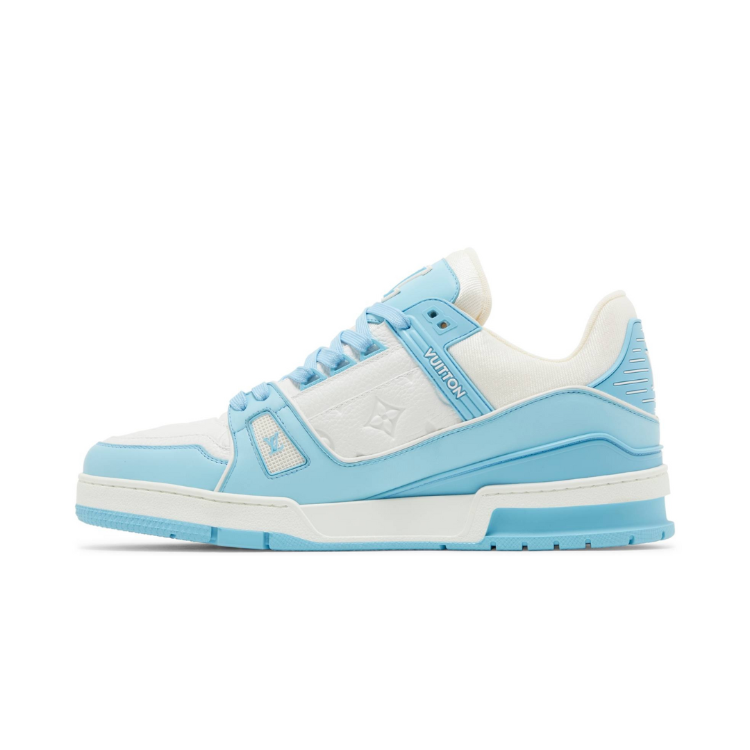 Louis Vuitton Trainer Low White Sky Blue