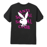 Anti Social Social Club x Playboy Remix BLack T-shirt