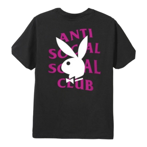 Anti Social Social Club x Playboy Remix BLack T-shirt