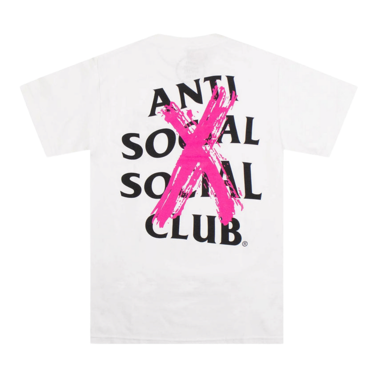 Anti Social Club Cancelled T-Shirt Pink White