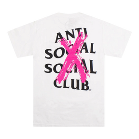 Anti Social Club Cancelled T-Shirt Pink White