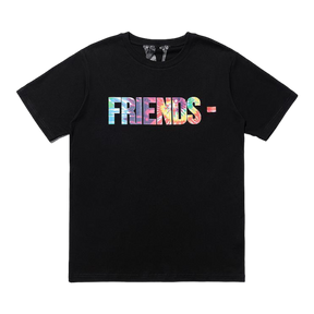 Vlone 21SS Vlone Tie Dye Rainbow Friends Tee - BLACK