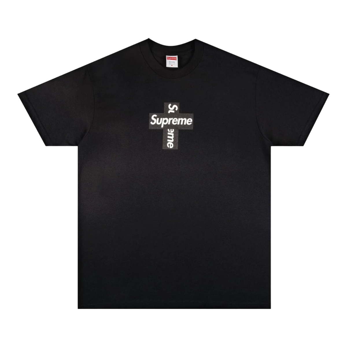 Supreme Cross Box Logo Tee 'Black'