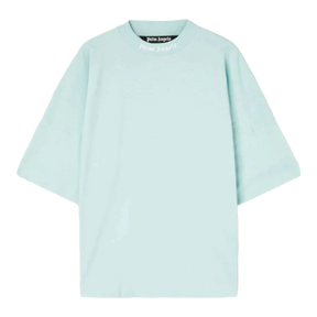 Palm Angels SS22 Mock Neck Tee - Fluo Green