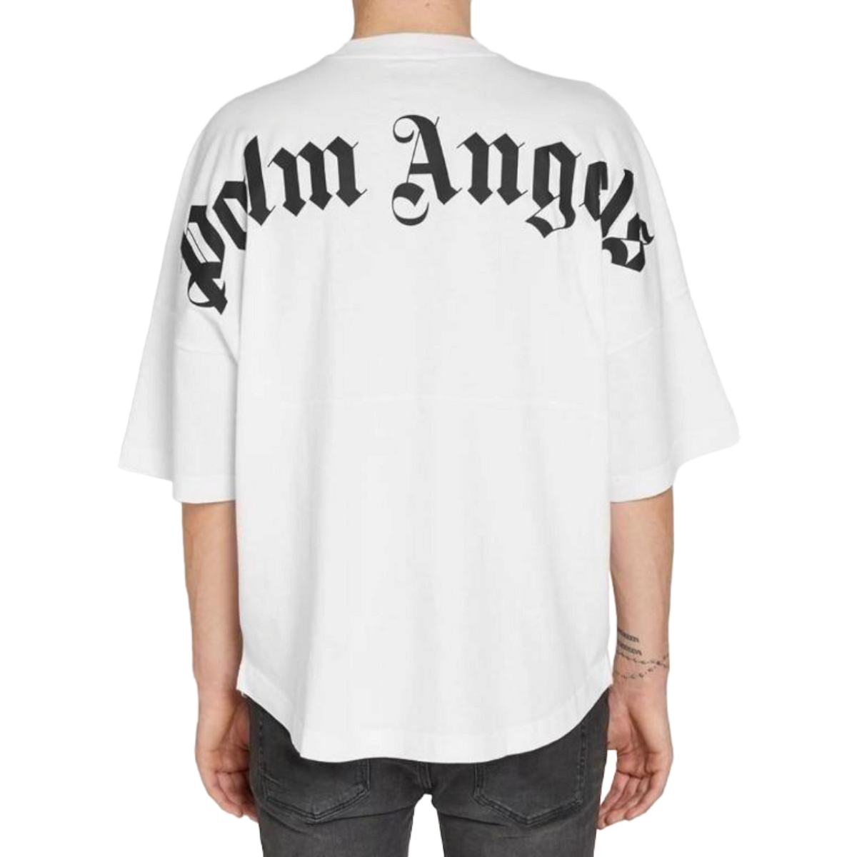 Palm Angels Mock Neck Tee - White