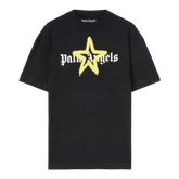 Palm Angels Sprayed Black/Yellow T-Shirt