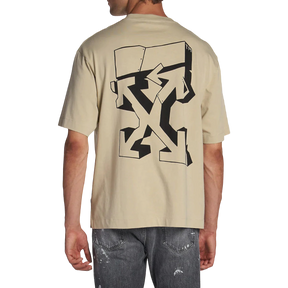 Off White SS22 Graffiti Arrow Skat Tee - Sands