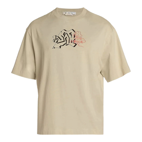 Off White SS22 Graffiti Arrow Skat Tee - Sands