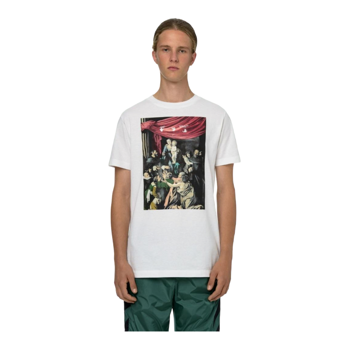 Off White Caravaggio Painting Slim Tee - White