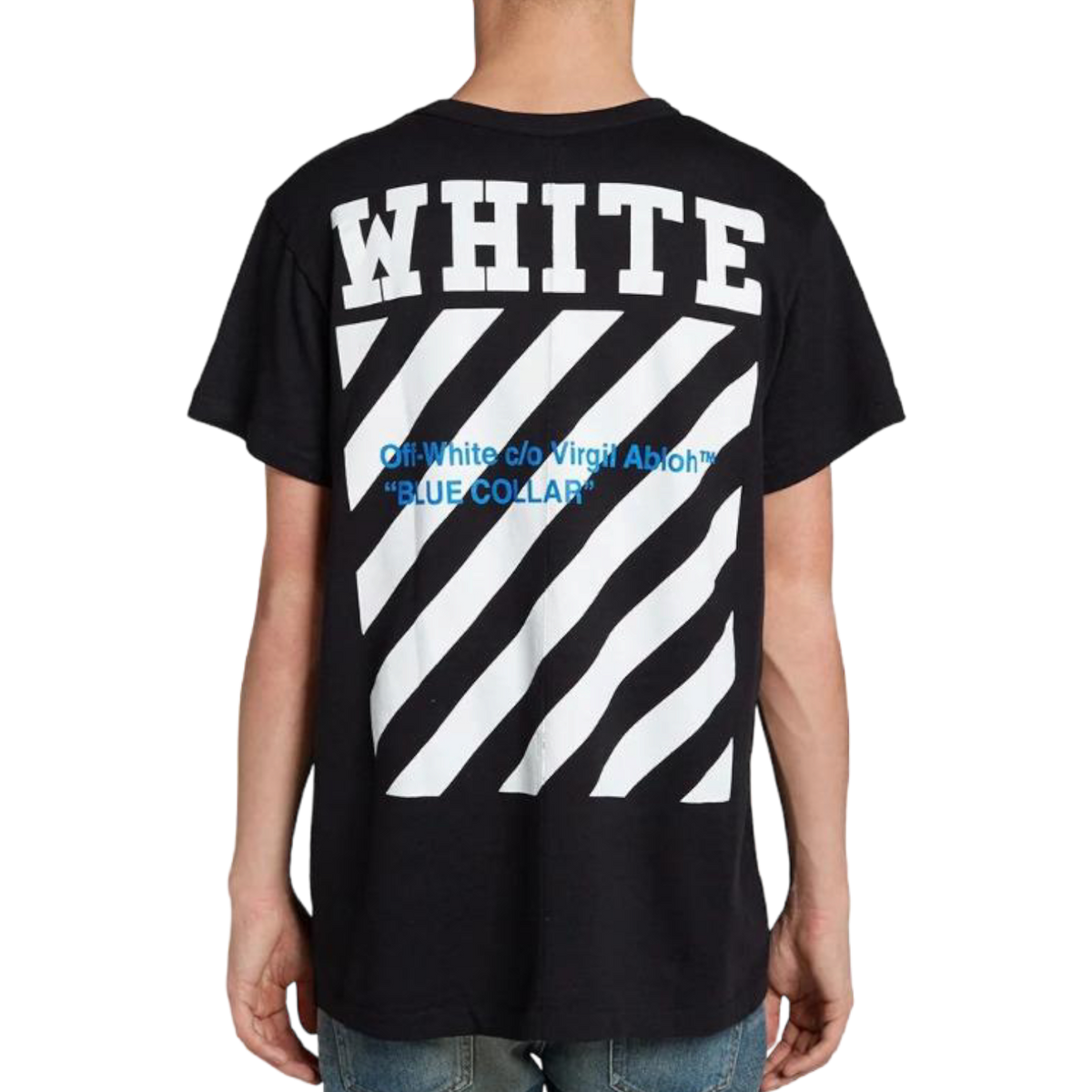 Off White Blue Collar Tee