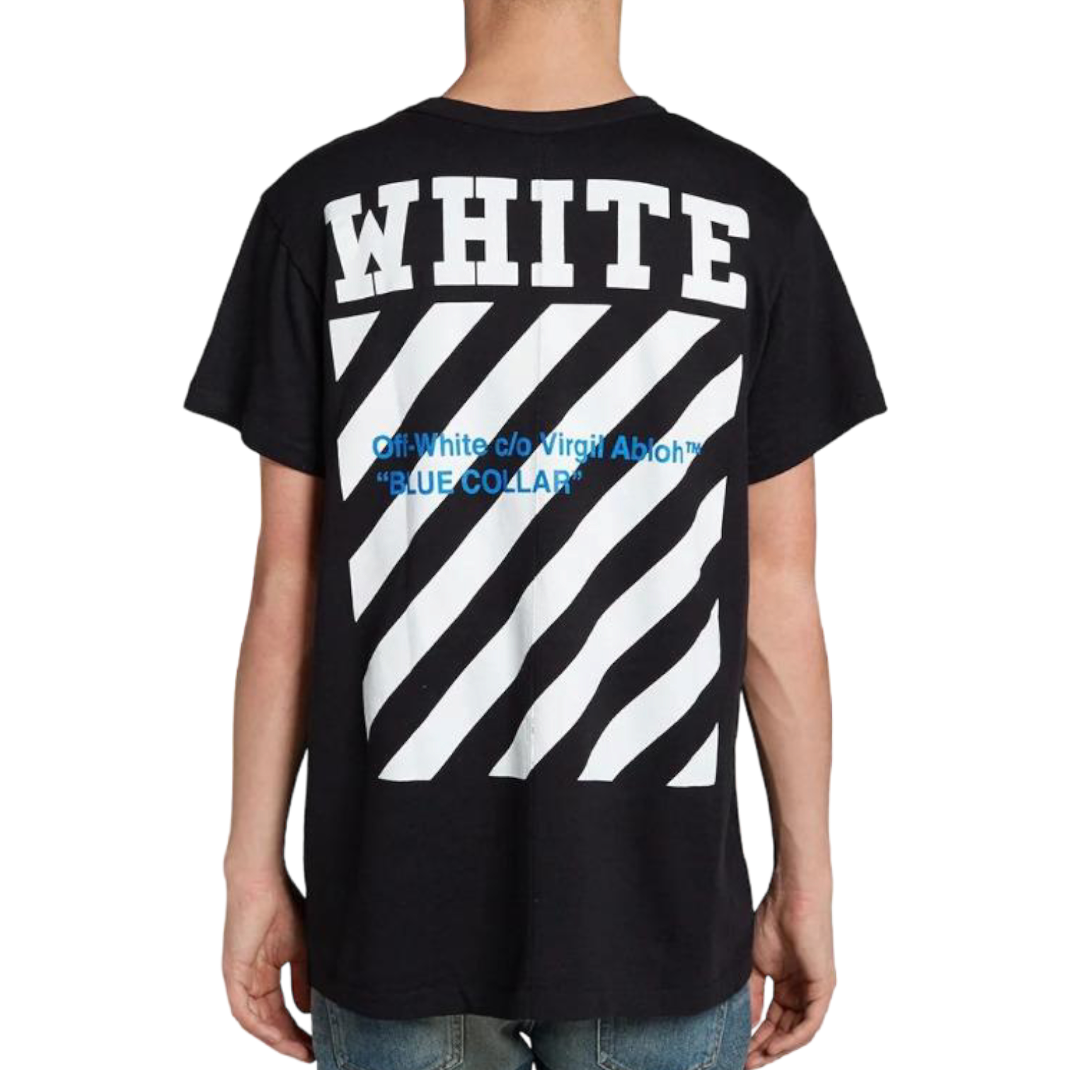 Off White Blue Collar Tee