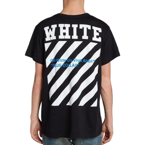 Off White Blue Collar Tee