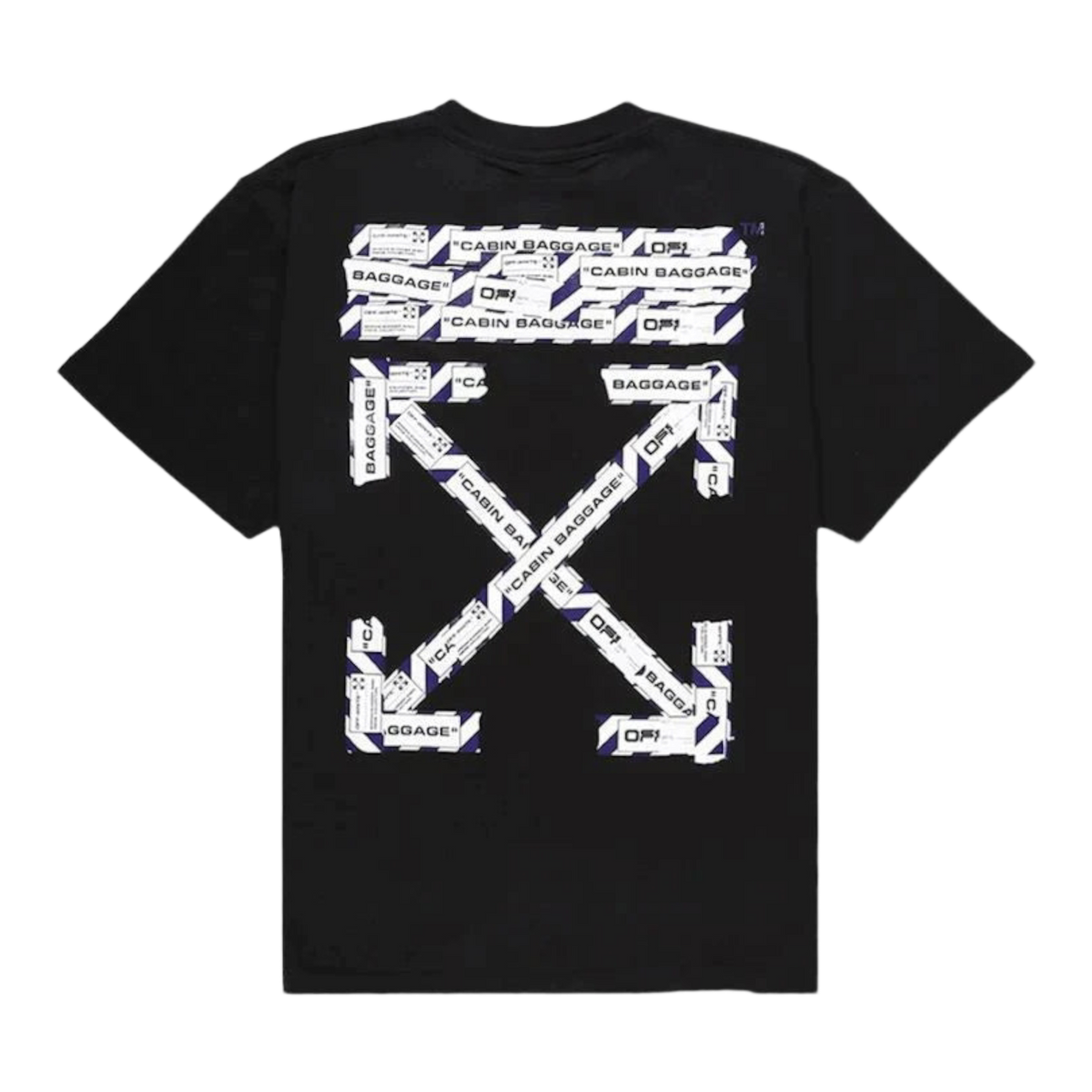 Off White Airport Tape Slim Fit Tee