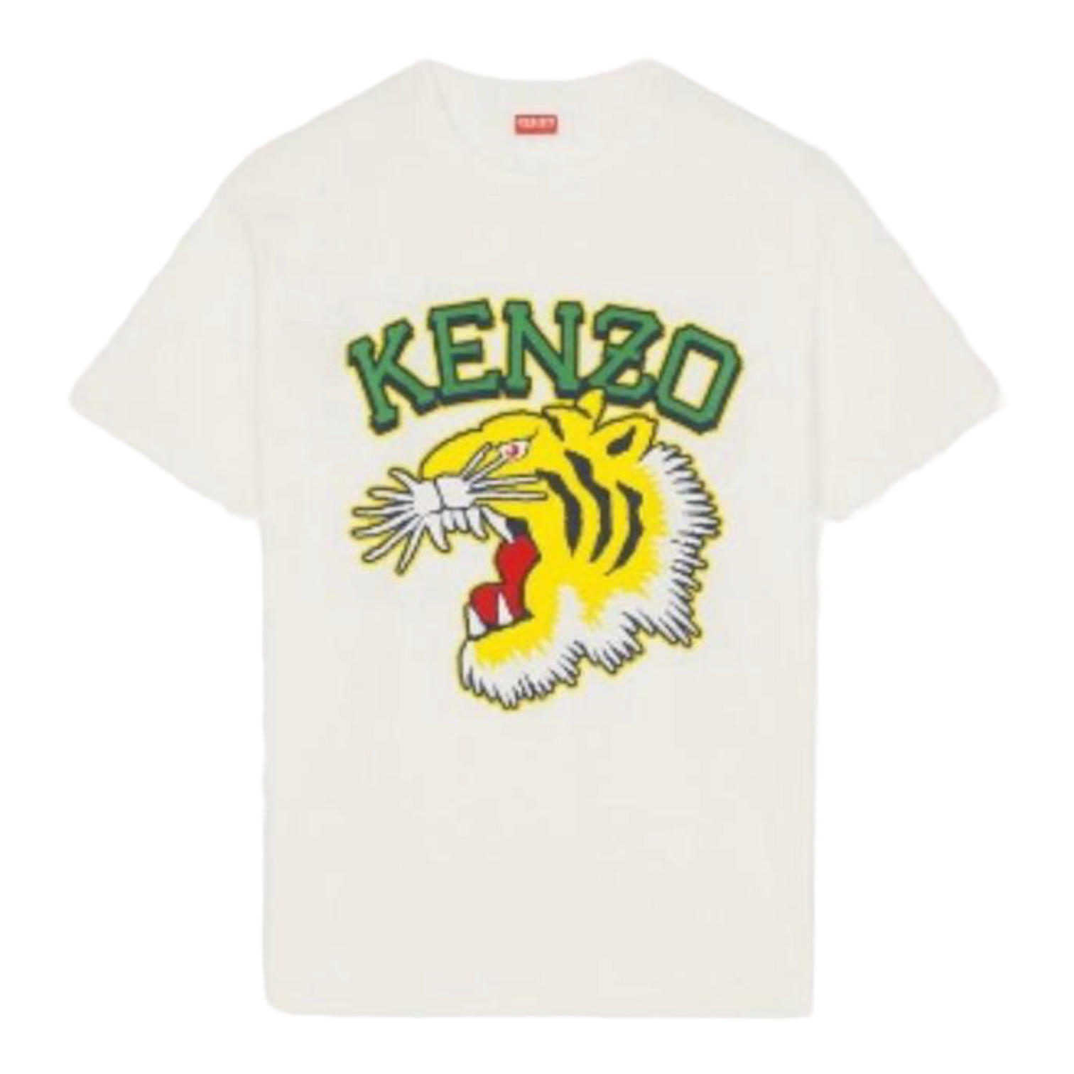 Kenzo Tiger Yellow Tee - White