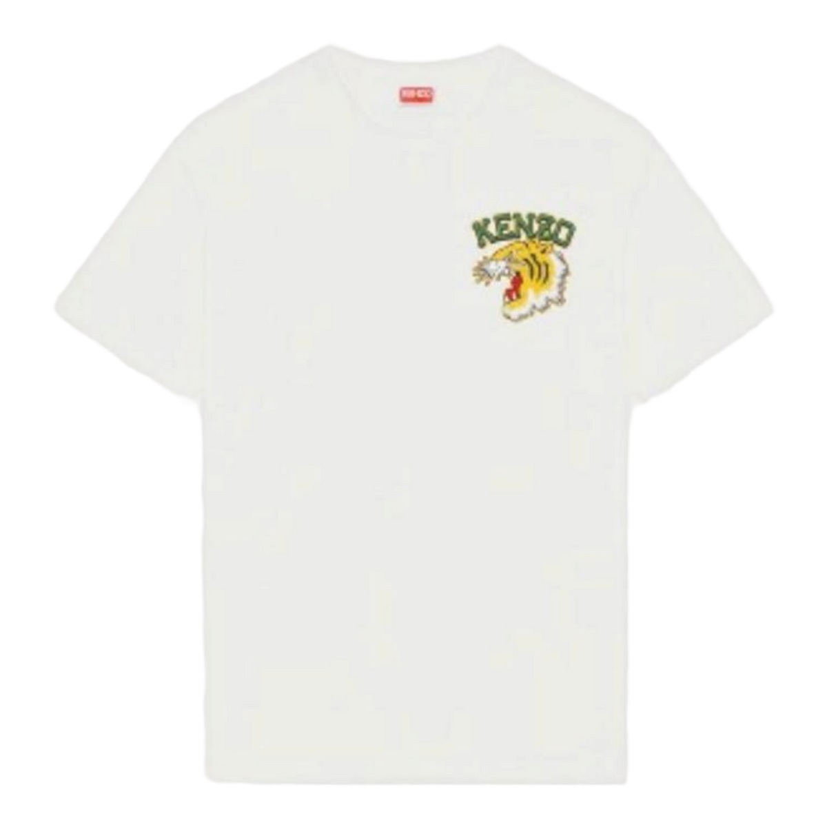 Kenzo Small Tiger Yellow Tee - White