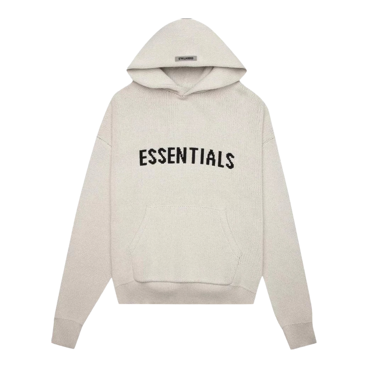 Essentials Knit Pullover Hoodie Oatmeal