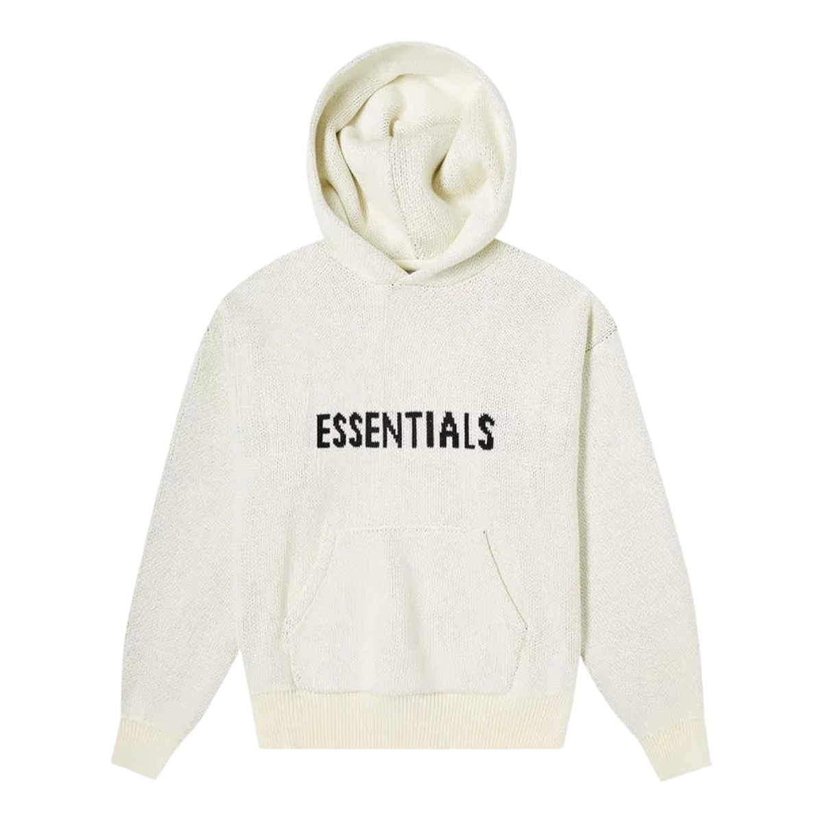 Essentials Knit Pullover Hoodie Buttercream