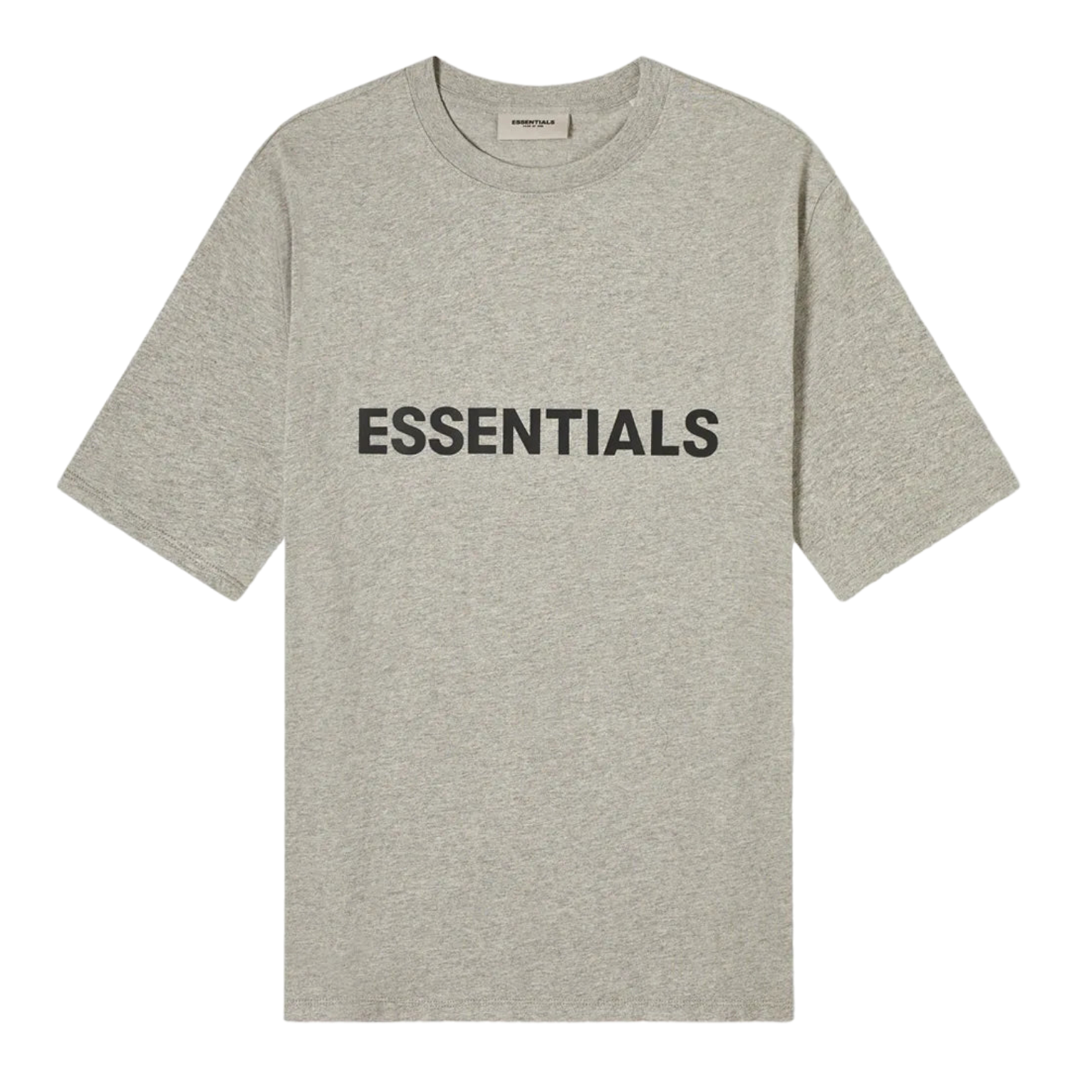 Essentials Front Logo Tee SS20 Heather Oat