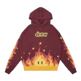 Drew House Fire Hoodie Burgundy