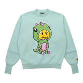 Drew House Dino Deconstructed Crewneck Green