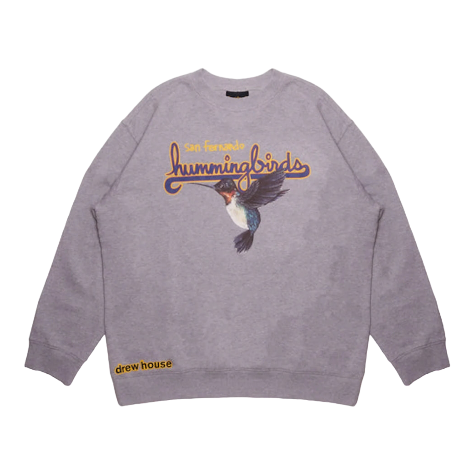 Drew House Hummingbirds Crewneck Heather Grey