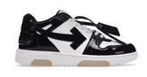 OFF-WHITE BLACK PATENT WHITE Out Of Office OOO Low Tops