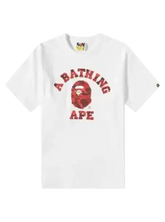 Bape Color Camo College Tee White /Red (SS23)