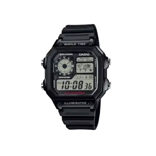 Casio YOUTH AE-1200 Series AE-1200WH-1AV Black / Blue
