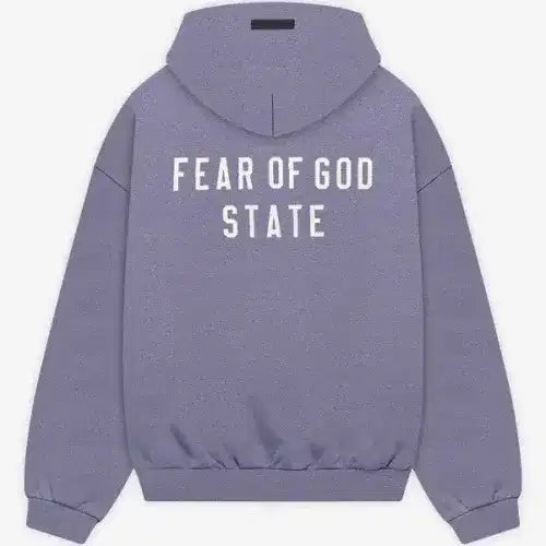 Fear Of God Essentials Heavy Fleece Fullzip Hoodie Lavender
