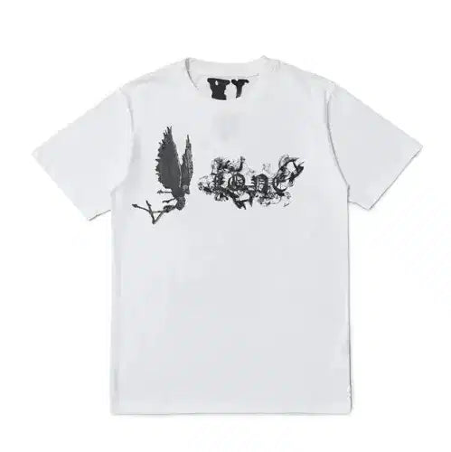 Vlone Pop Smoke Angel Tshirt White