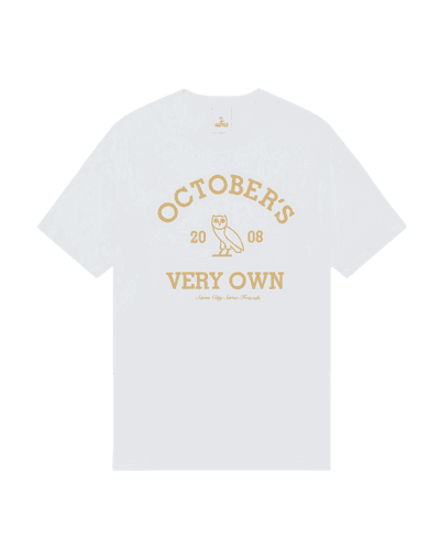 OVO Collegiate White/Gold Tshirt