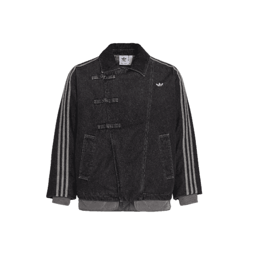 Adidas CTT Oversized Chinese Track Top 3.0 Jacket Medium Black Denim