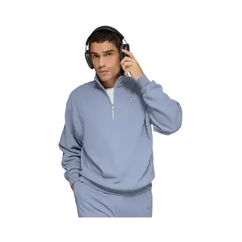 Alo Accolade 1/4 Zip Pullover Winter Frost